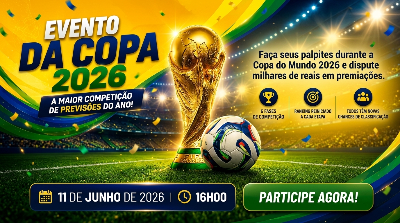 Evento da Copa 2026 — a maior competição de previsões do ano